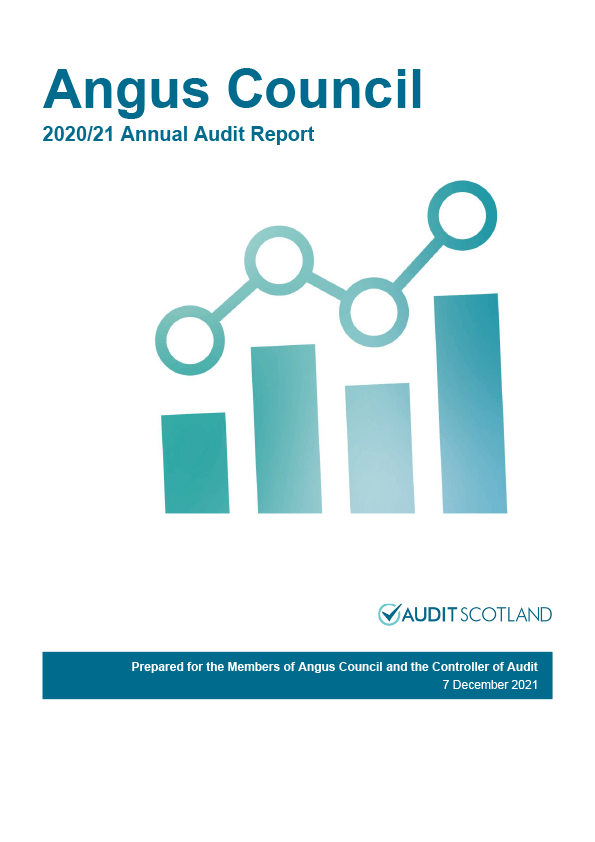 Publication cover: Angus Council annual audit 2020/21