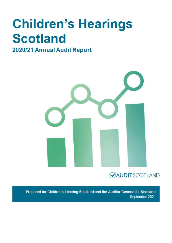 Publication cover: Children's Hearings Scotland annual audit 2020/21 