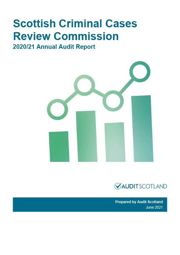 Publication cover: Scottish Criminal Cases Review Commission annual audit 2020/21 