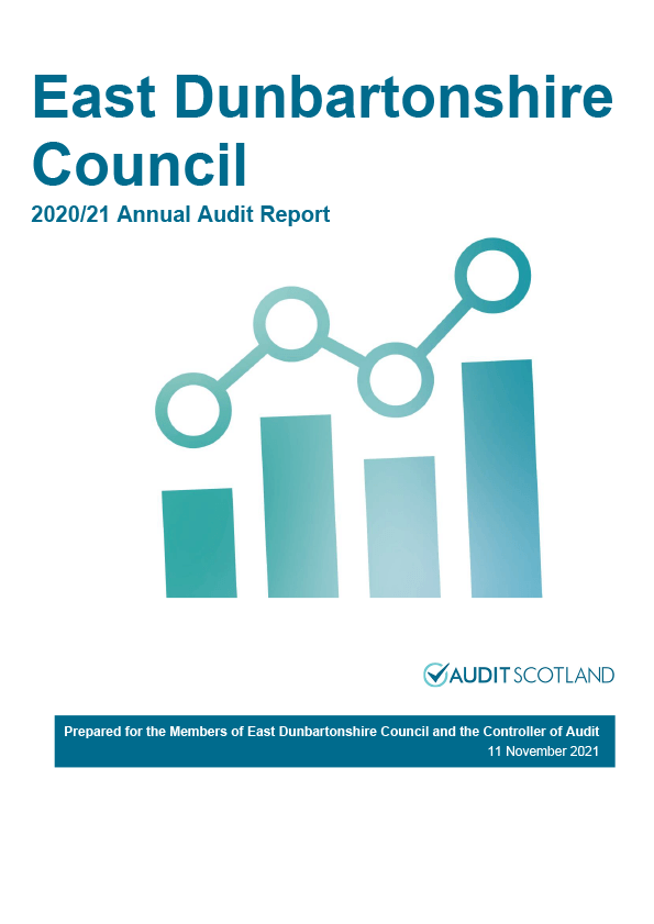 Publication cover: East Dunbartonshire Council annual audit 2020/21 