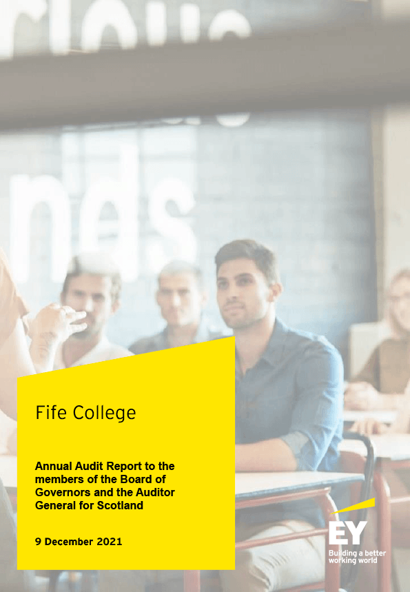 Publication cover: Fife College annual audit 2020/21