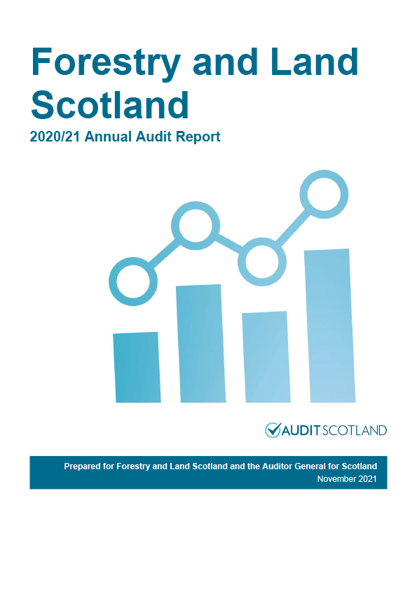 Publication cover: Forestry and Land Scotland annual audit 2020/21 