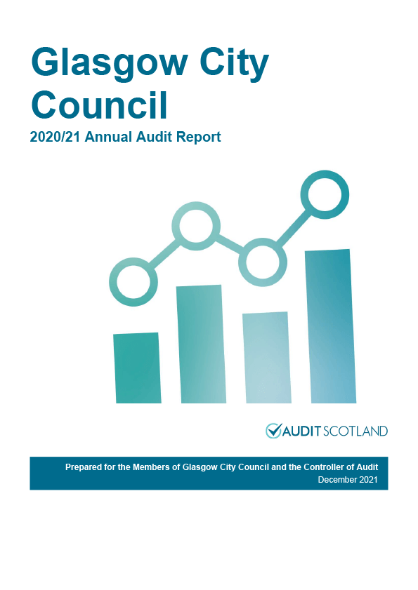 Publication cover: Glasgow City Council annual audit 2020/21 