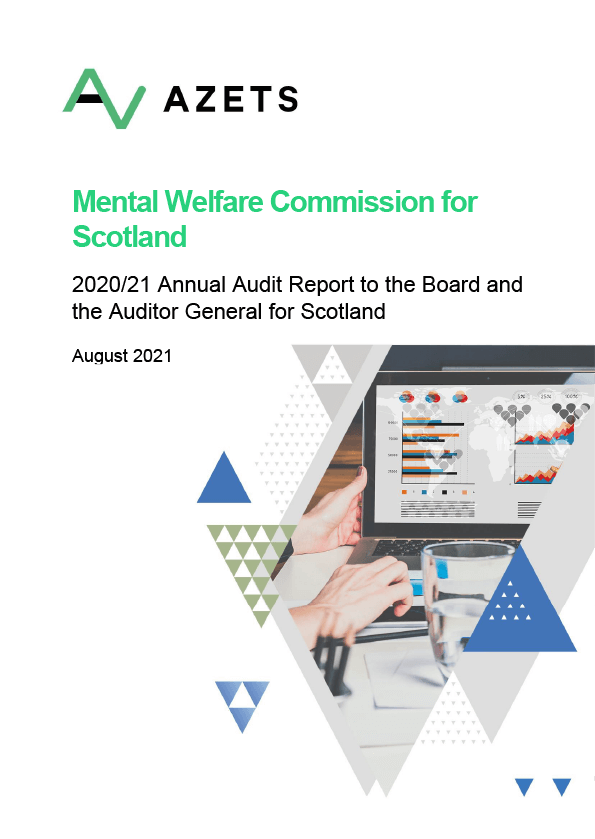 Publication cover: Mental Welfare Commission for Scotland annual audit 2020/21 