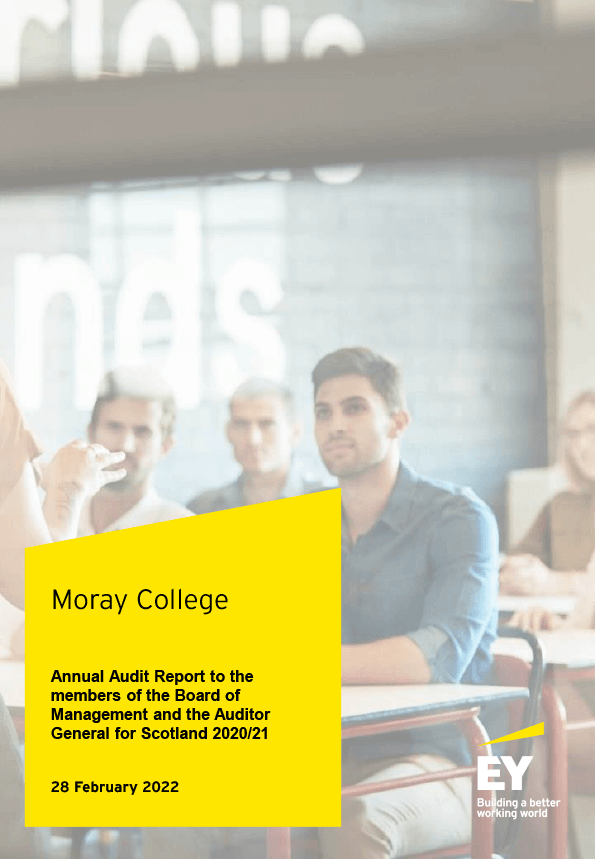 Publication cover: Moray College annual audit 2020/21