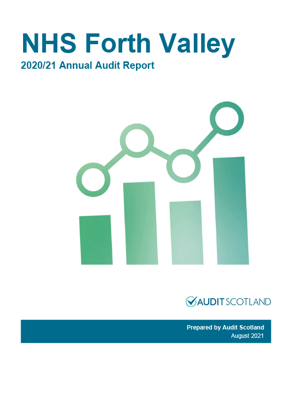 Publication cover: NHS Forth Valley annual audit 2020/21 
