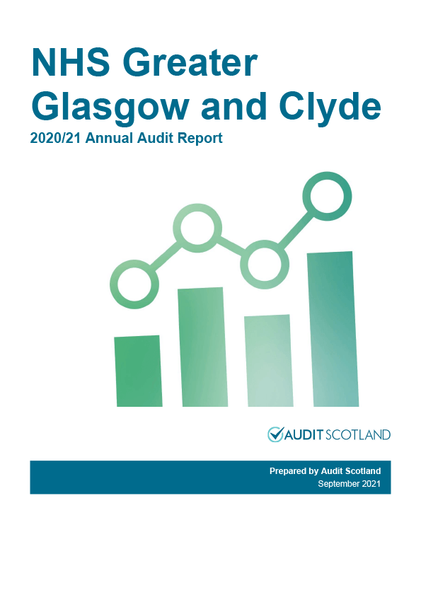 Publication cover: NHS Greater Glasgow and Clyde annual audit 2020/21 