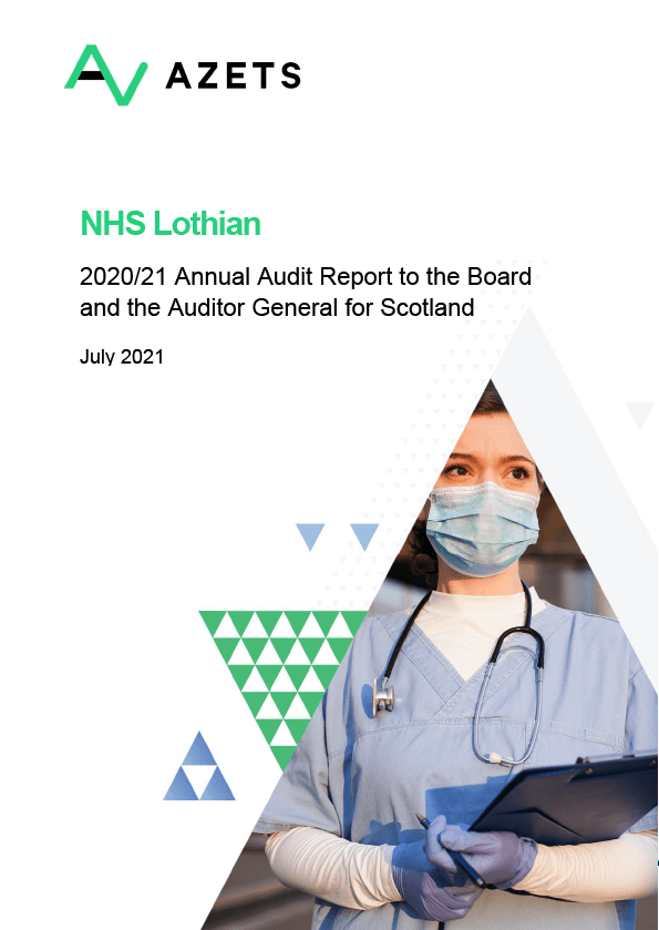 Publication cover: NHS Lothian annual audit 2020/21 