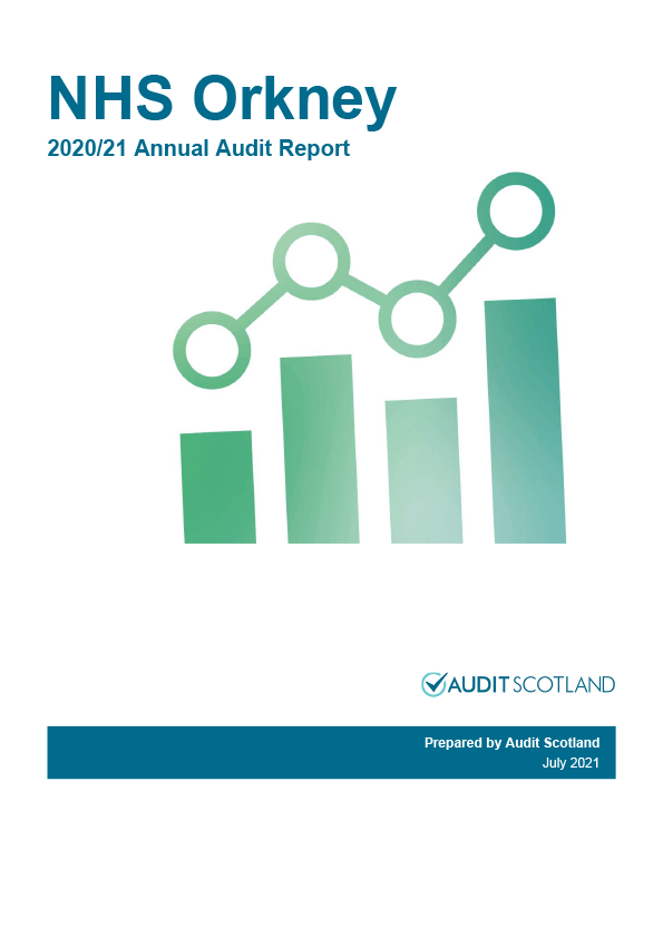 Publication cover: NHS Orkney annual audit 2020/21 