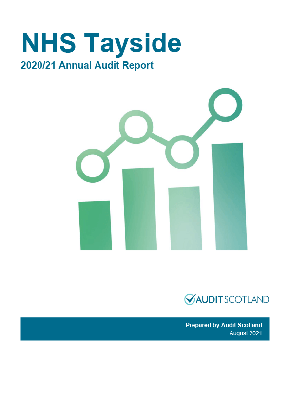 Publication cover: NHS Tayside annual audit 2020/21 
