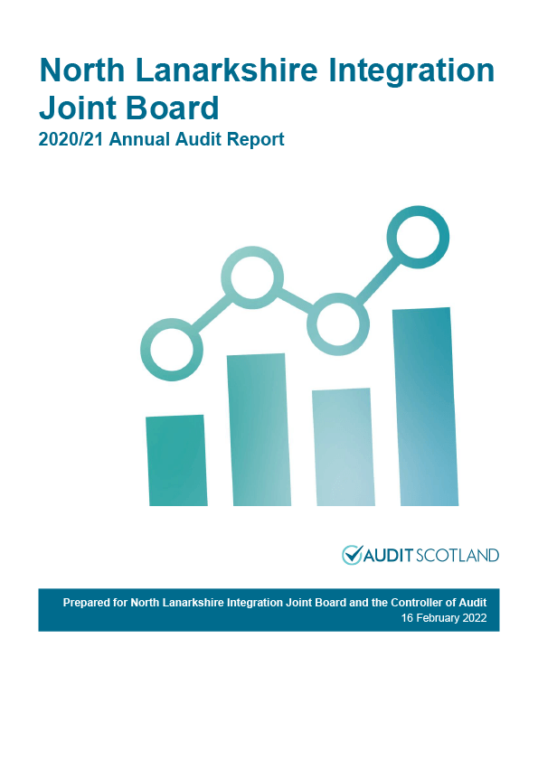 Publication cover: North Lanarkshire Integration Joint Board annual audit 2020/21