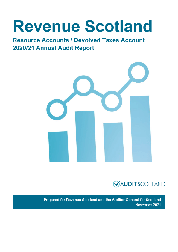 Publication cover: Revenue Scotland annual audit 2020/21 
