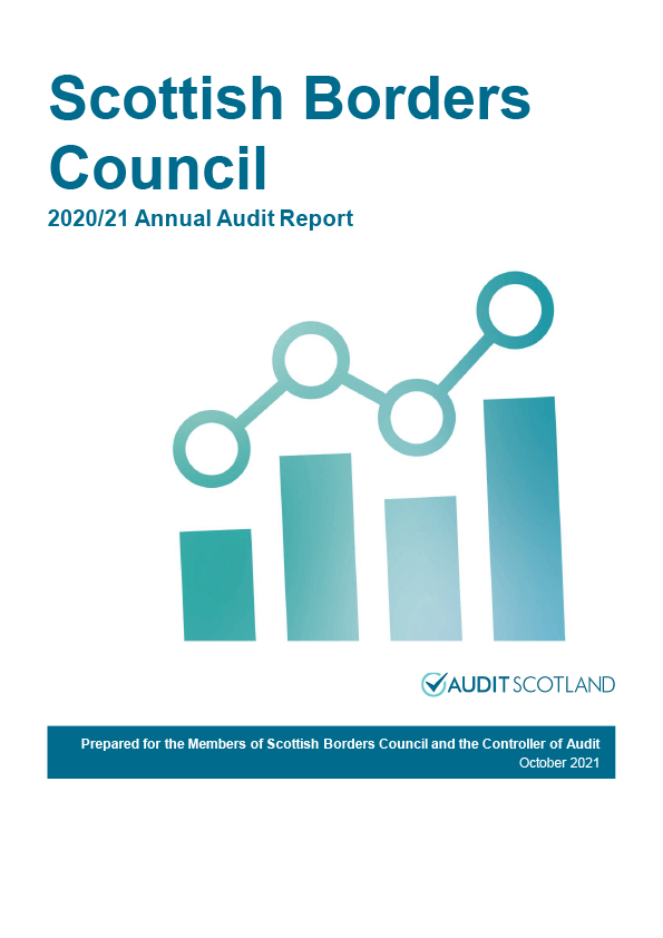 Publication cover: Scottish Borders Council annual audit 2020/21 