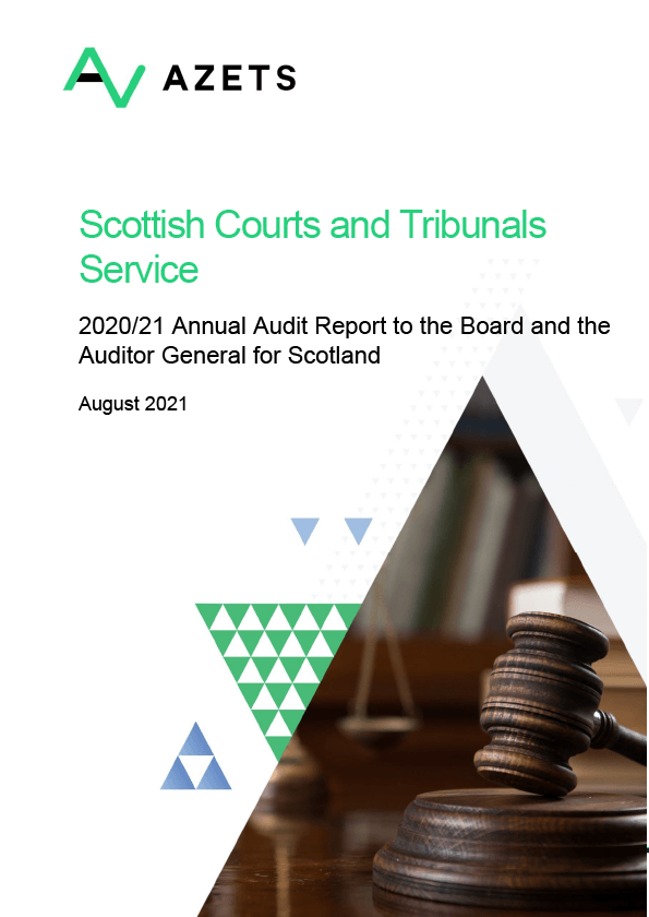 Publication cover: Scottish Courts and Tribunals Service annual audit 2020/21 