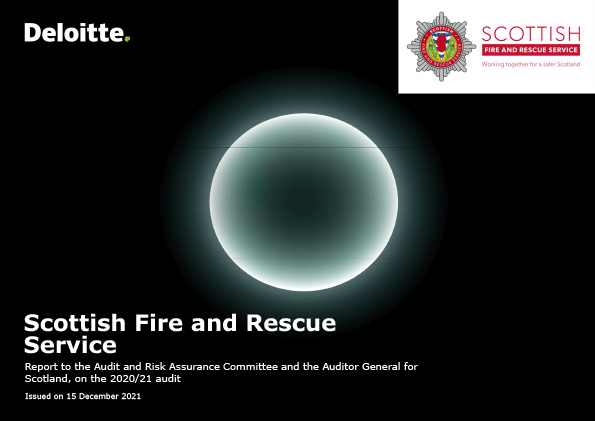 Publication cover: Scottish Fire and Rescue Service annual audit 2020/21 