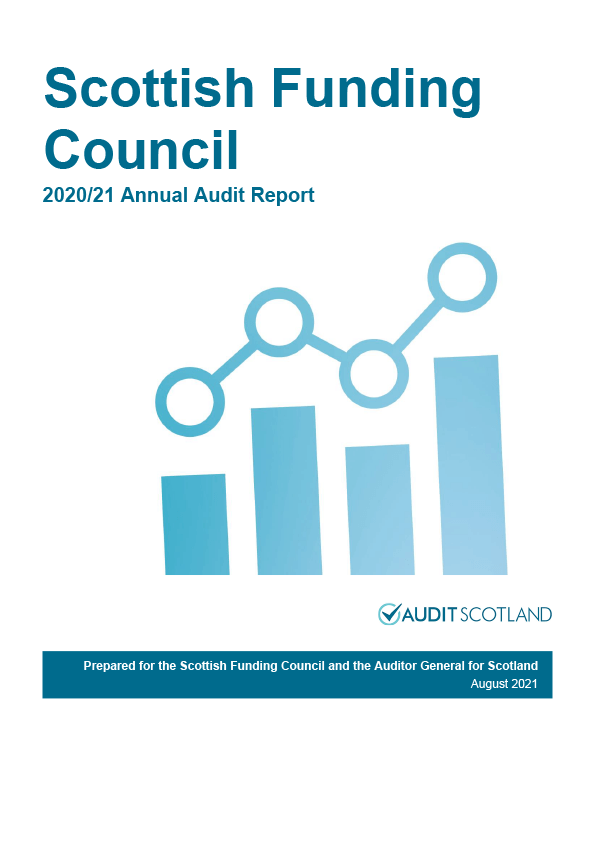 Publication cover: Scottish Funding Council annual audit 2020/21 