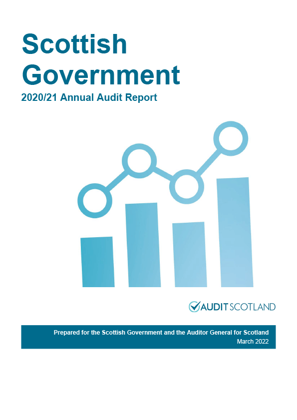 Publication cover: Scottish Government annual audit 2020/21