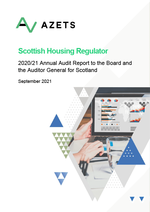 Publication cover: Scottish Housing Regulator annual audit 2020/21 
