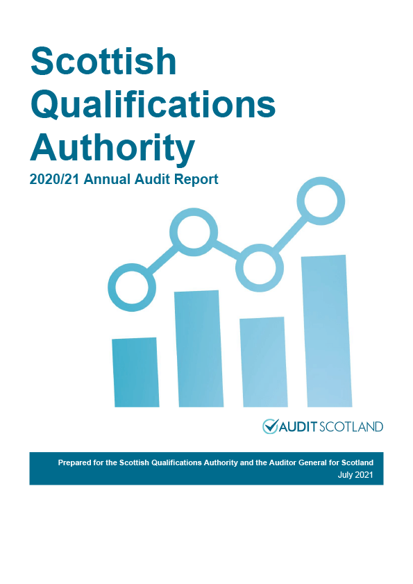 Publication cover: Scottish Qualifications Authority annual audit 2020/21 