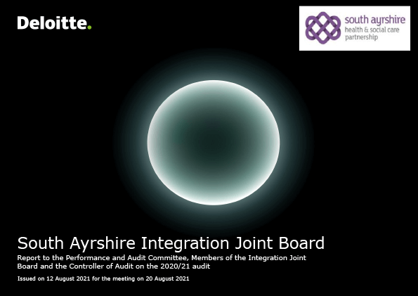 Publication cover: South Ayrshire Integration Joint Board annual audit 2020/21 