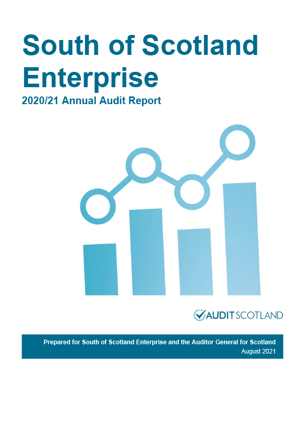 Publication cover: South of Scotland Enterprise annual audit 2020/21 
