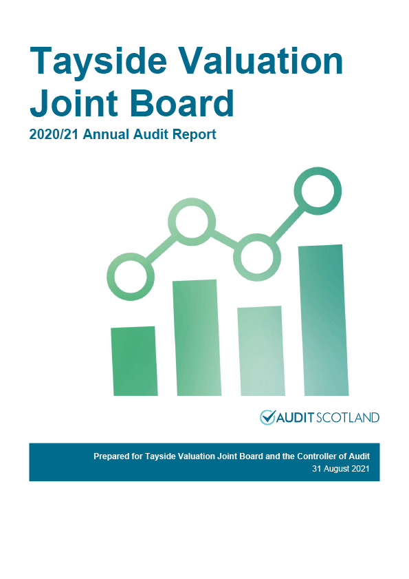 Publication cover: Tayside Valuation Joint Board annual audit 2020/21 