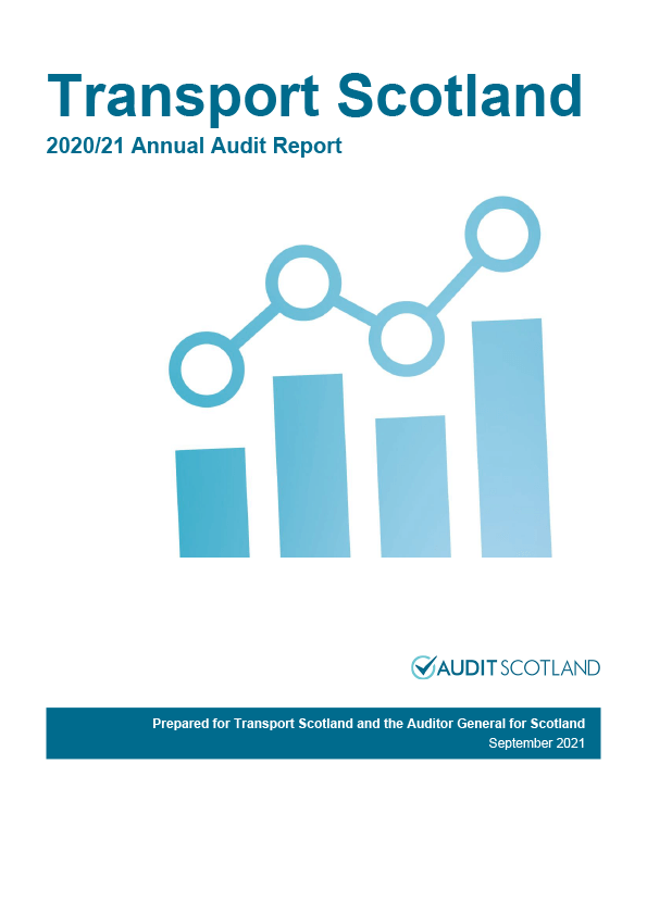 Publication cover: Transport Scotland annual audit 2020/21 