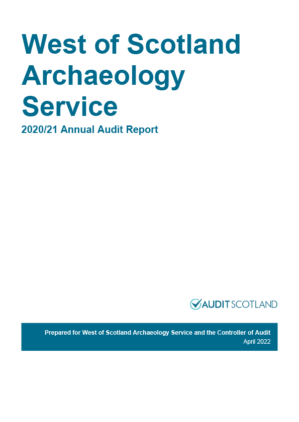 Publication cover: West of Scotland Archaeology Service annual audit 2020/21