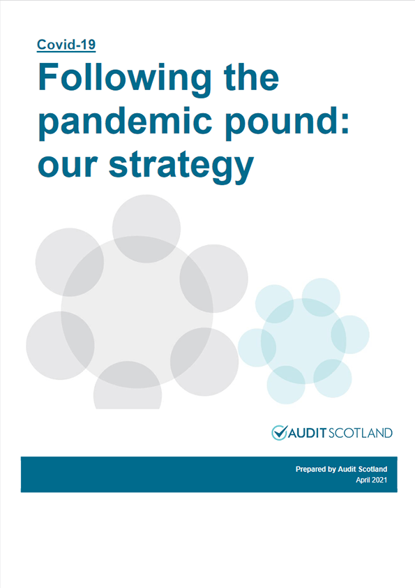 Publication cover: Covid-19: Following the pandemic pound: our strategy