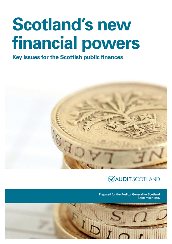 Publication cover: Scotland's new financial powers