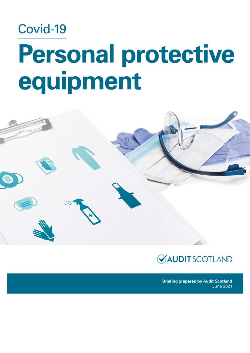Publication cover: Covid-19: Personal protective equipment