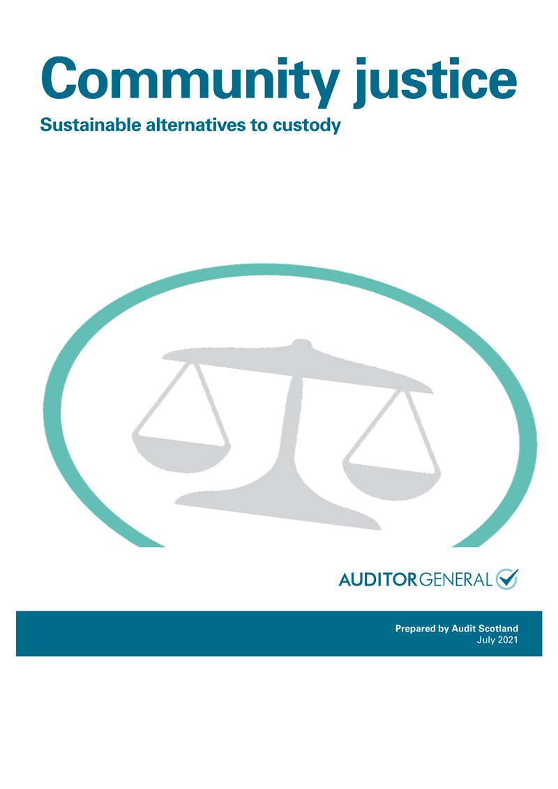Publication cover: Community justice: Sustainable alternatives to custody
