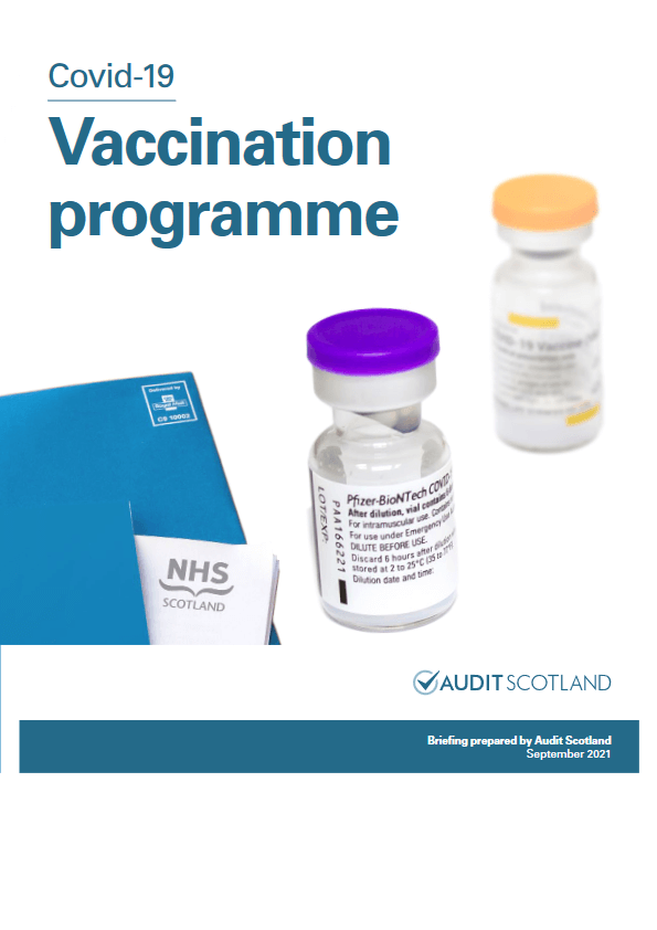 Publication cover: Covid-19: Vaccination programme