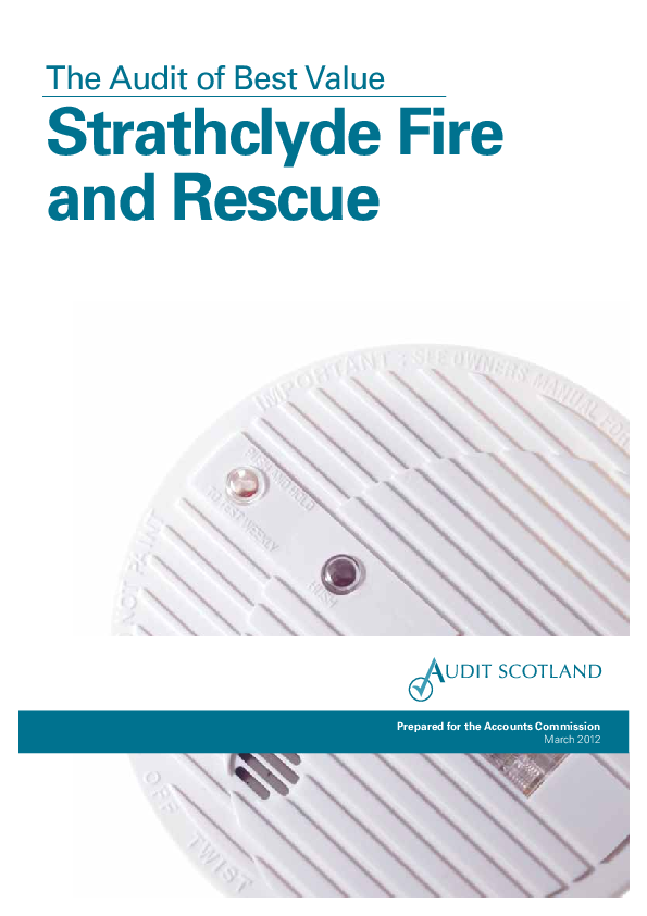 Publication cover: Strathclyde Fire and Rescue