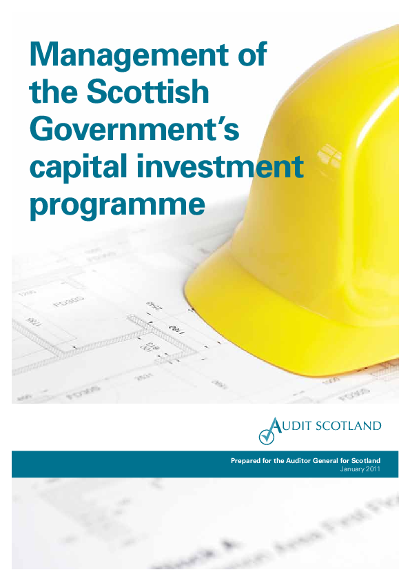 Management of Scottish Government's capital investment programme