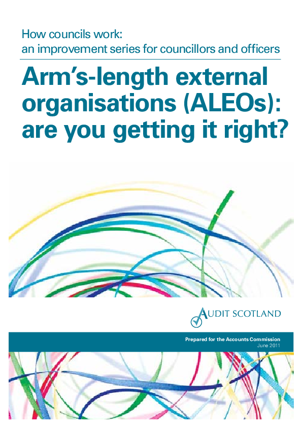 Arm's-length organisations (ALEOs): are you getting it right?