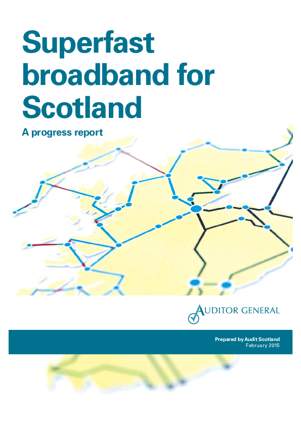 Superfast broadband for Scotland: a progress report