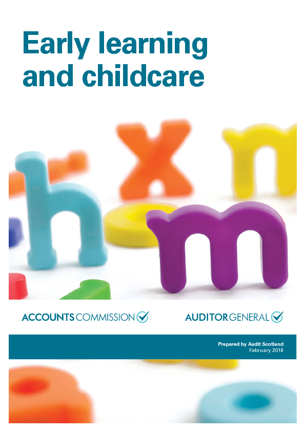 Publication cover: Early learning and childcare