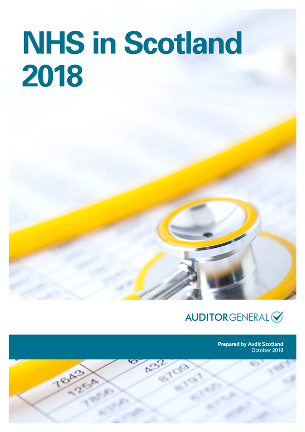 Publication cover: NHS in Scotland 2018