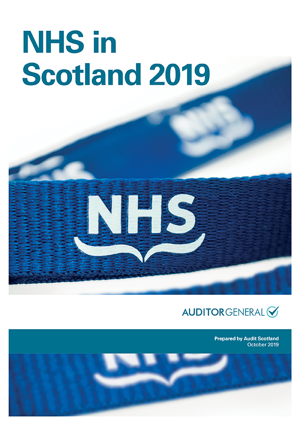 Publication cover: NHS in Scotland 2019