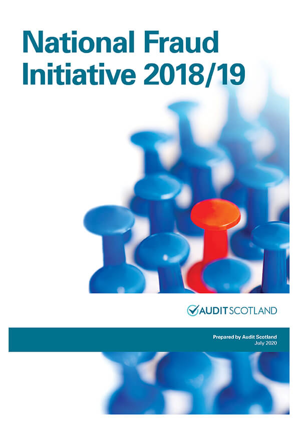 Publication cover: The National Fraud Initiative in Scotland 2018/19