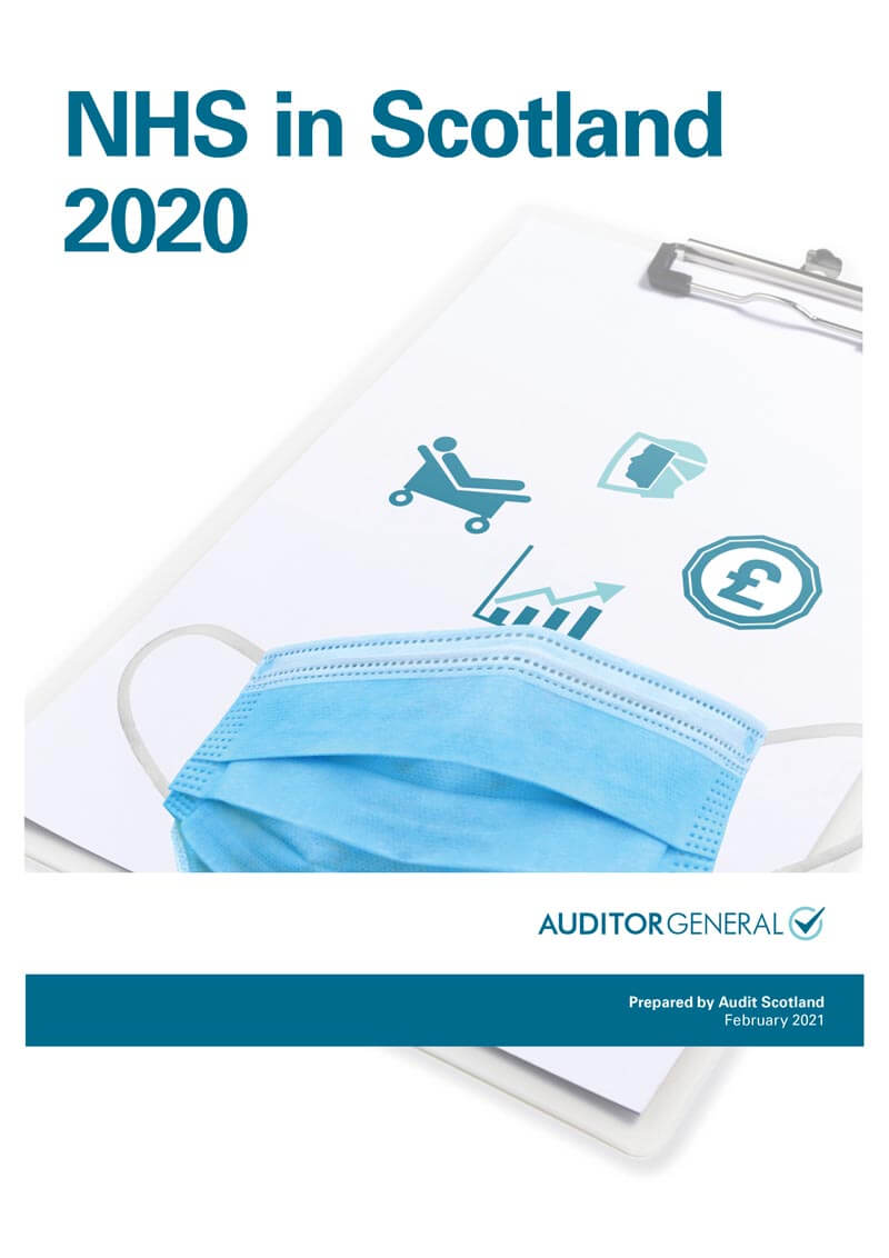 Publication cover: NHS in Scotland 2020