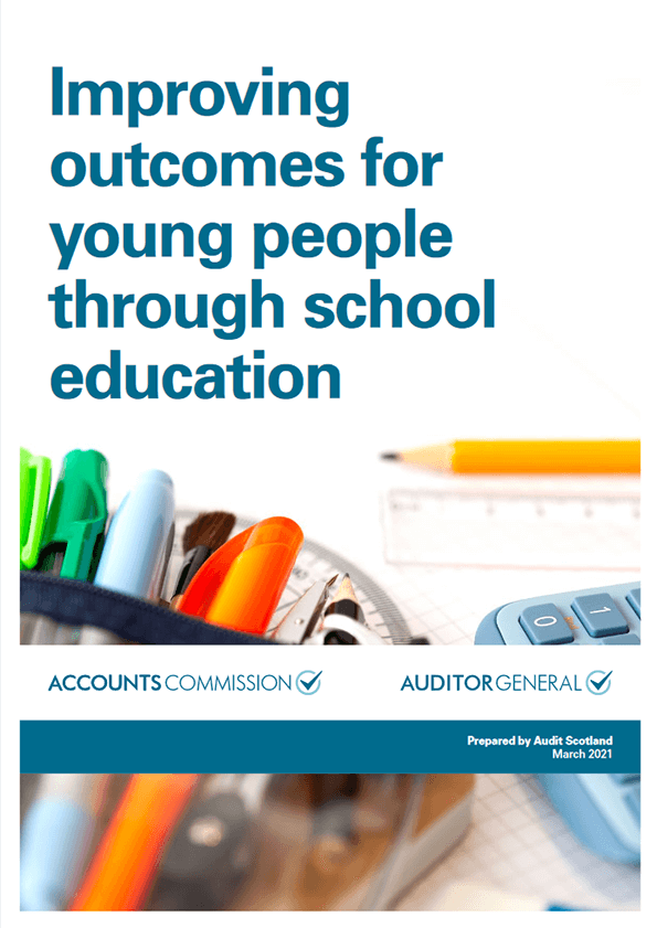Publication cover: Improving outcomes for young people through school education