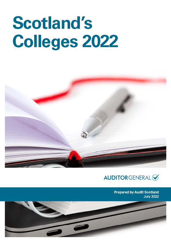 Publication cover: Scotland's colleges 2022