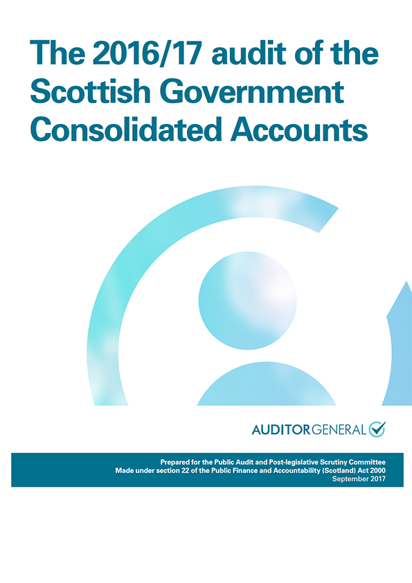 Publication cover: The 2016/17 audit of the Scottish Government Consolidated Accounts
