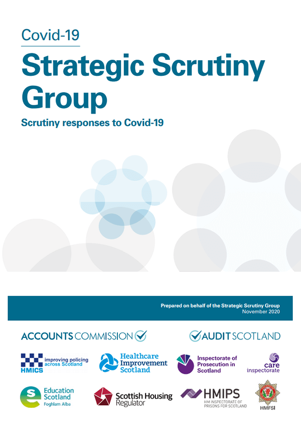 Publication cover: Covid-19 Strategic Scrutiny Group