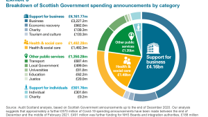 Breakdown of Scottish Government spending announcements by category
