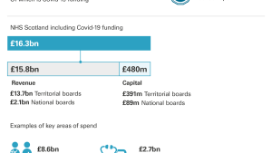 Exhibit 8: A breakdown of NHS funding in 2020/21 and key areas of spending