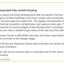 Case study 1: Surplus buildings repurposed into social housing