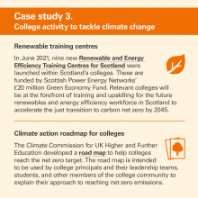 Case study 3: College activity to tackle climate change